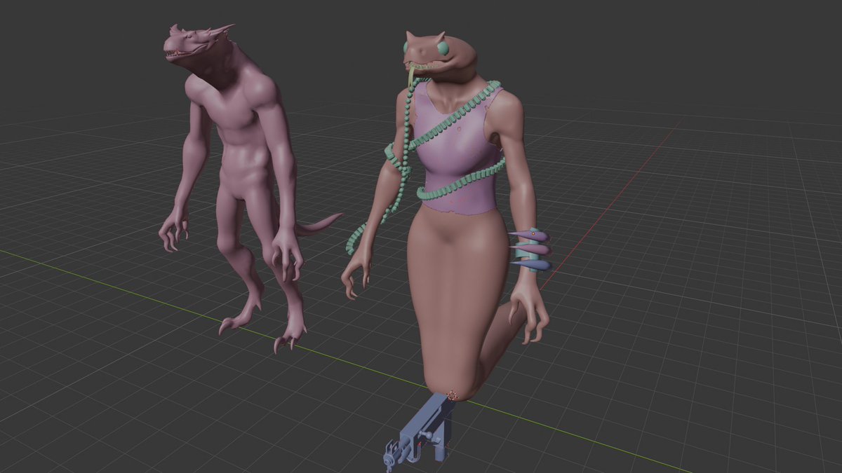 Aaron__Lac's tweet photo. posting an old vyper design that i gave up on. The idea was to have her be trailer park trash, greasy wife beater w/ a beer belly, belt fed uzi. probs gonna retry once she gets updated armature https://t.co/RPlYsgI9mA