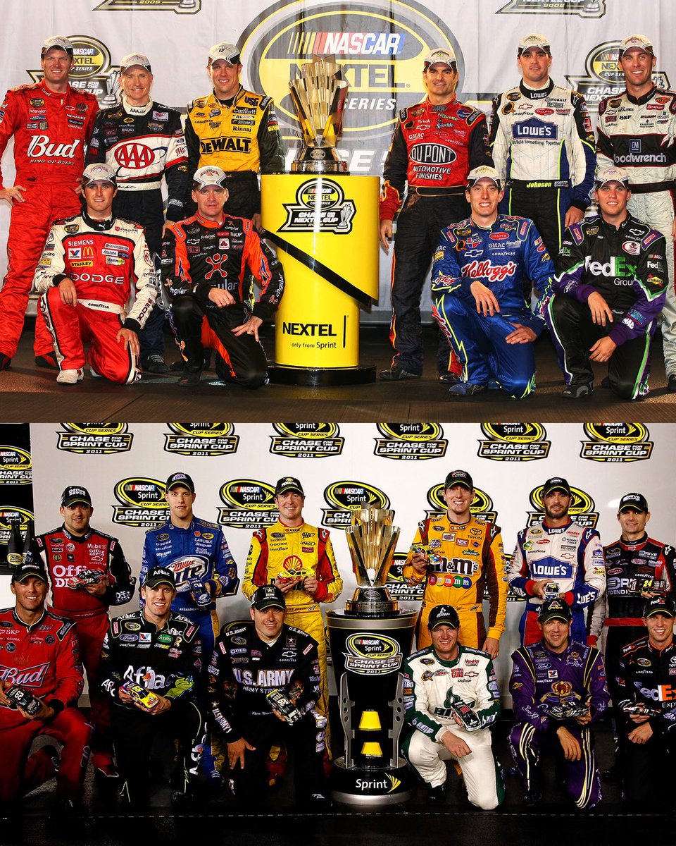 NASCARClassics's tweet photo. The greatest chasing greatness.

All 10 drivers from The Chase in 2006 and all 11 from 2011 were named as one of NASCAR's 75 Greatest Drivers. https://t.co/LbQs8uDI72