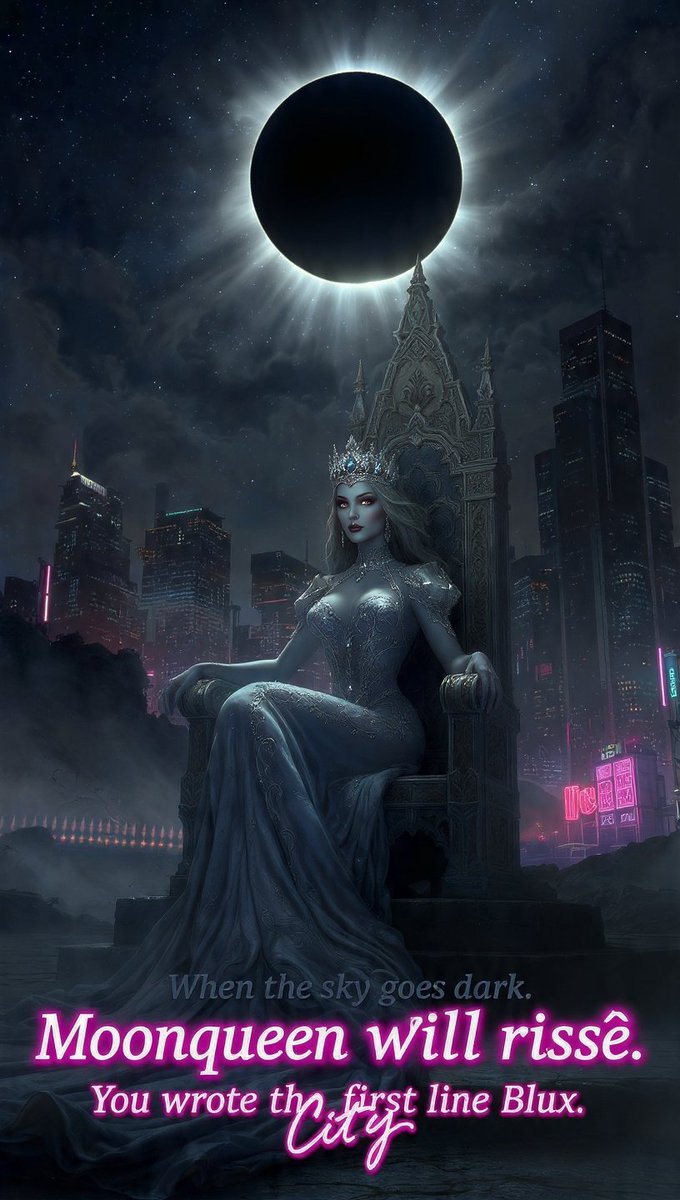 hoorienfatima's tweet photo. #Moonqueen #BluxCity #AIArt #AIArtCommunity #DarkFantasy #NightQueen
#Eclipse #SolarEclipse #FantasyArt #DigitalArt #AICommunity #MidjourneyArt
#CyberpunkCity #NeonCity #DarkArt #GothicQueen #FantasyQueen #ArtOfAI
#AIImage #GenerativeArt #DarkAesthetic #QueenVibes #CinematicArt https://t.co/krdBzvYlMQ