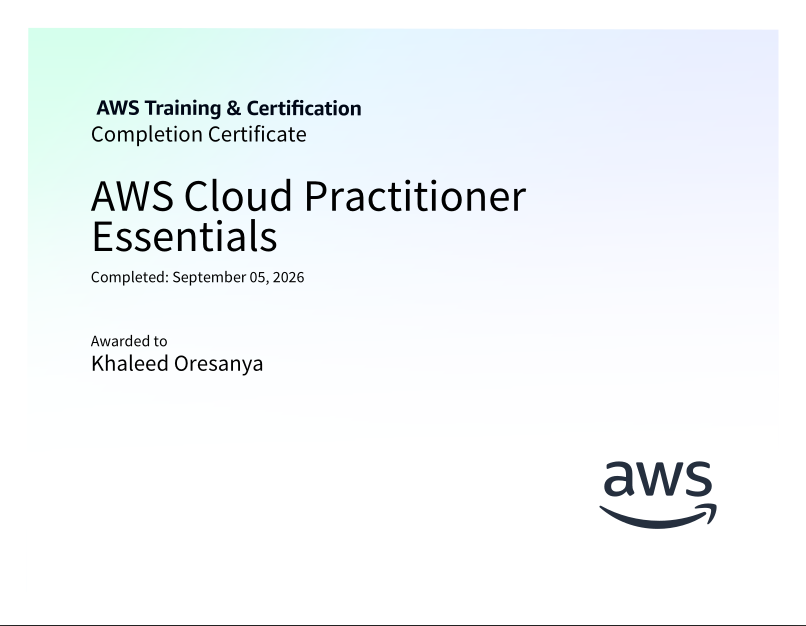 walcott_iam's tweet photo. 🎉☁️ Officially completed AWS Cloud Practitioner Essentials on Skill Builder!

Now onto the AWS Security Fundamentals digital course because cloud security is where my passion lies. Let's go! 🚀

#AWS #CloudPractitioner #CloudSecurity #Cybersecurity https://t.co/4EbsGRoTnM
