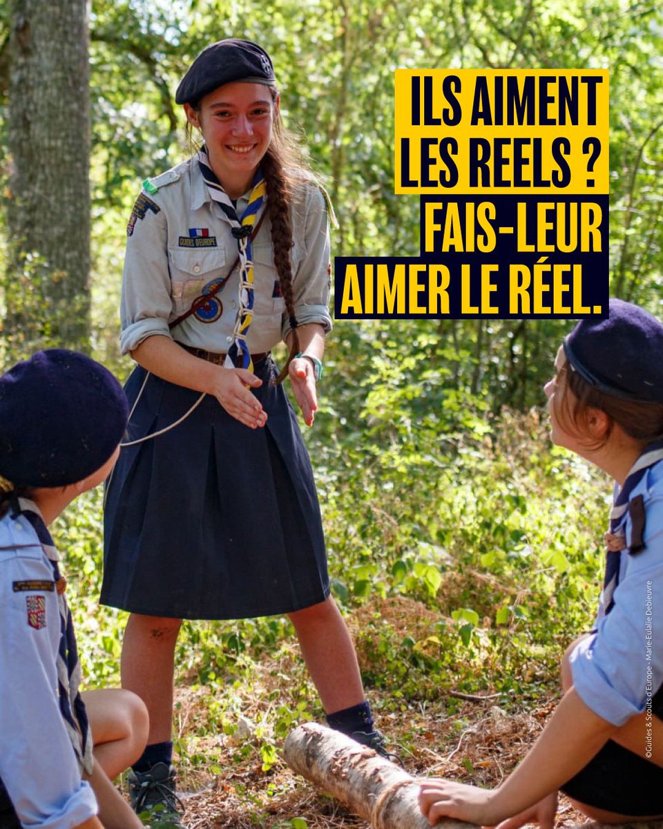 Scouts_Europe's tweet photo. 💪 On recrute 7000 chefs et cheftaines dans toute la France pour continuer à faire vivre aux plus jeunes un scoutisme authentique et joyeux. 
Pour ça, on lance 5 nouvelles affiches ! https://t.co/zDflgSVwng