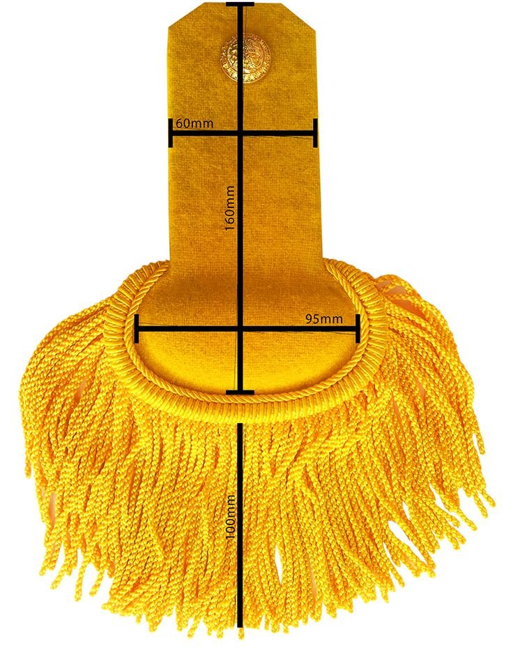 DoubleAhussar's tweet photo. Precision craftsmanship for historical military uniforms, Hussar jackets, and reenactment wear.
 Specifications:
Length: 160 mm
Strap Width: 60 mm
Crescent Width: 95 mm
Details: Premium gold fringe, brass button, and high-quality wool backing.
Custom designs, exact dimension https://t.co/OhA5qpR3nf
