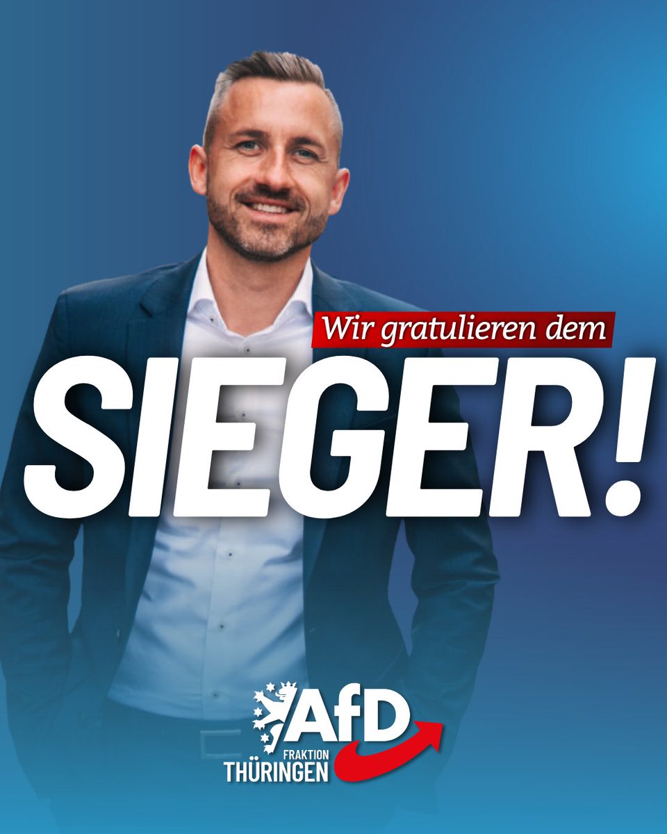 AfD_ThL's tweet photo. Wir gratulieren dem Sieger der Landtagswahl in Sachsen-Anhalt - Ulrich Siegmund!

AfD-Fraktion Thüringen 🇩🇪💙 https://t.co/l0ay8sgmCm