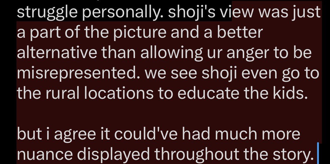 sserafym_'s tweet photo. @Chocolatebluu @LlehsaderobV2 @yoshxggy well the manga itself provides other ways of how people have gotten better through the means of education, the city is far less discriminatory towards heteromorphs bc of this. with people like koda, used as examples as heteromorphs who never had to struggle personally. https://t.co/YALwzq4gkI