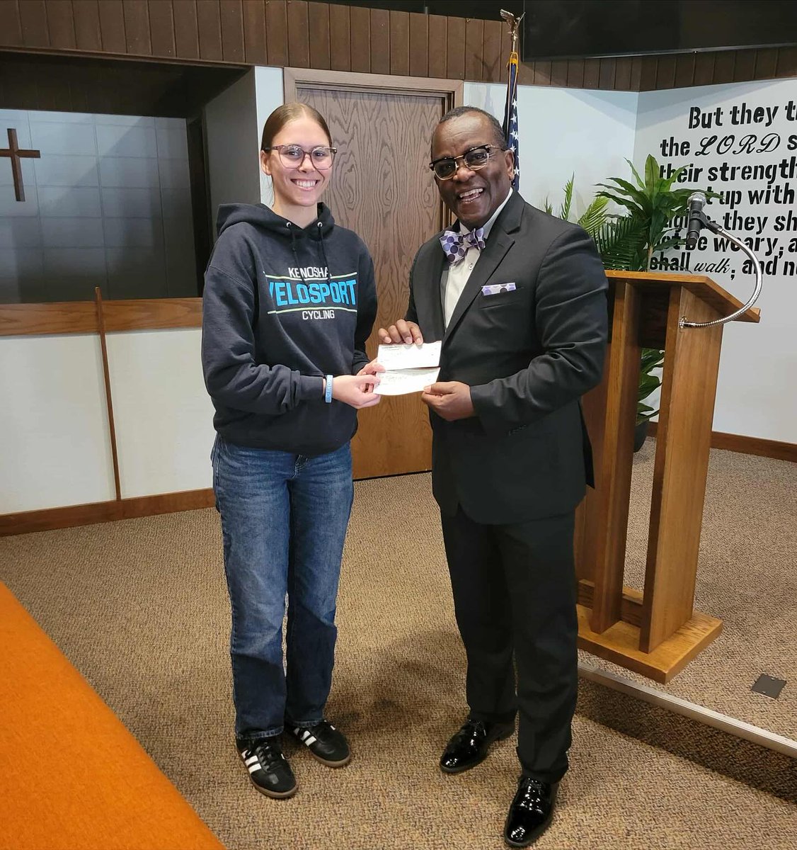 MyrtaCuda's tweet photo. We want to thank First Baptist Church of Kenosha for hosting us during winter training. Together, we can make a difference. https://t.co/IWP482kwNk