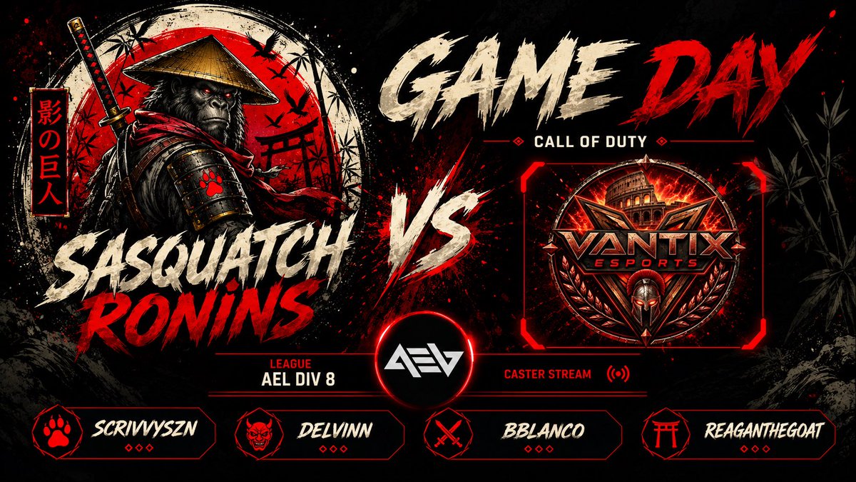 SQGGaming's tweet photo. 🆚Vantix Esports 
📅06.09.26
⏰20:00
🏆@AMeLeague 
🎙️ https://t.co/yO49ieV12B

The Ronins battle tonight, looking to secure another W! 

#SQGRonins #SQG #AMeLeague https://t.co/QhFJblMKvF