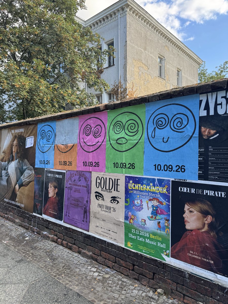 handwrittentixs's tweet photo. Harry’s 2027 dates will be announced this Thursday, September 10th, as these posters were found in Berlin today! 

Photo credit: @happydayshabit https://t.co/V8NNeZWYci