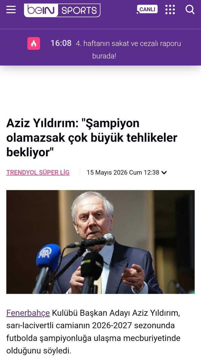 musaucan33's tweet photo. Esas şoku, şampiyon olamamasına rağmen "stad projesi, Maltepe var, ben gidersem yapılmaz" diyerek tekrar aday olduğunda ve MAA, Safi hatta seçime girmeyecek Ali Koç'a, Ajans12 ve dernekçi aç köpeğin buradaki trolleri ile saldırı başlayınca yaşayacaksınız.

Edit izleyerek başkan, hoca, oyuncu seçilmediğini çok acı tecrübeyle öğreneceksiniz ama iş işten geçmiş olacak.

Göreceksiniz, şampiyonluk gelmese de seçime girip kazanacak çünkü kongre artık tamamen elinde.

Sonrasını izlersiniz, bu hırsın sebebini de acı tecrübe ile anlarsınız.

Size acı tecrübeler müstahak.
