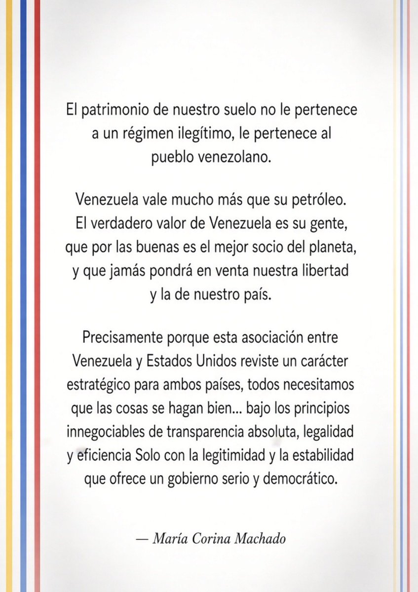 Kar1549284's tweet photo. @CommanderRomero Venezuela cuenta con ciudadanos destacados, cimentados en sólidos principios éticos y cívicos comprometidos con la defensa de las garantías fundamentales y la promoción de valores. Los derechos de la ciudadanía venezolana poseen un carácter inalienable e innegociable.
Mensaje? https://t.co/Q94ET8mlOT