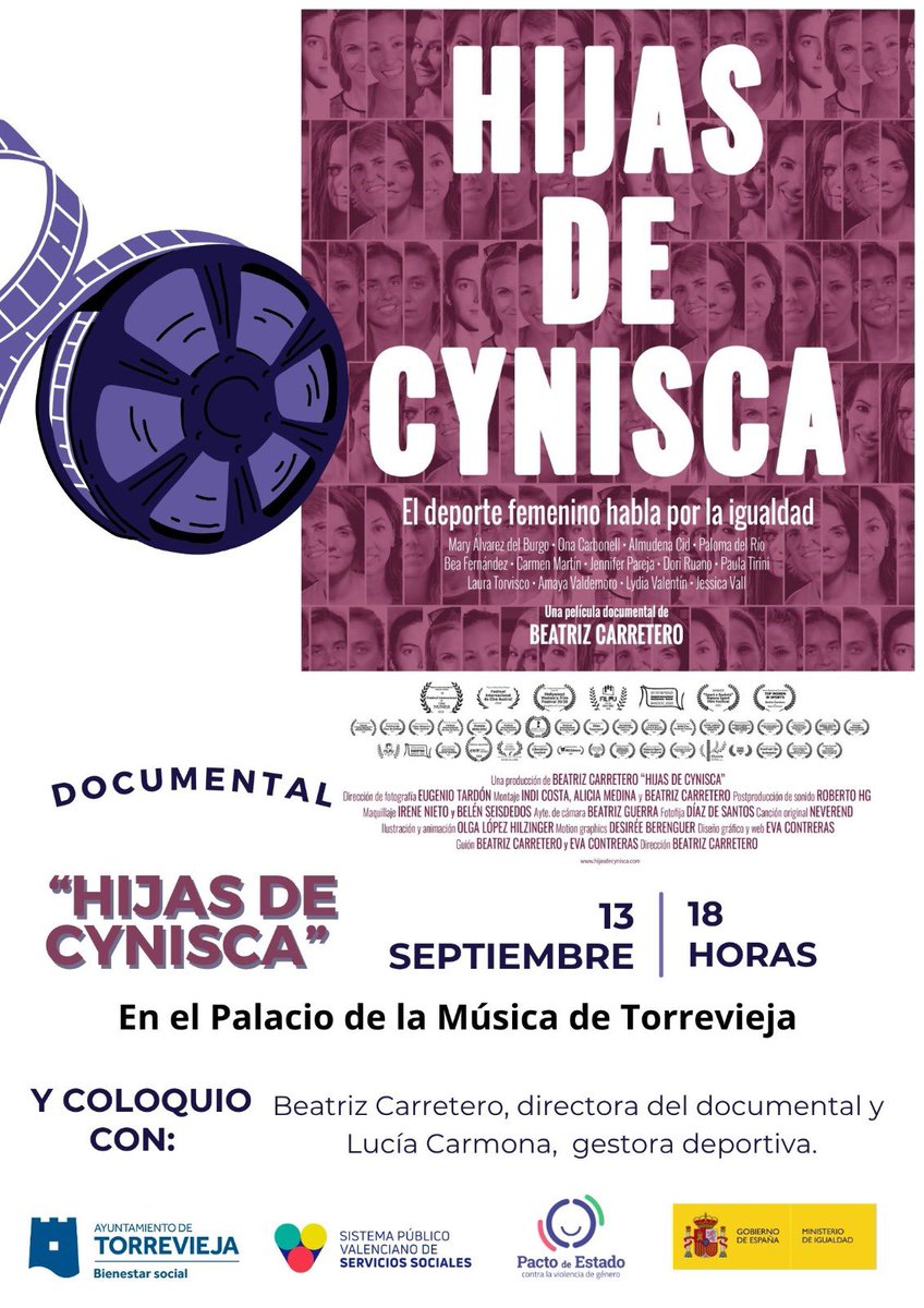 hijasdecynisca's tweet photo. #HijasDeCynisca en #Torrevieja. Volvemos a Alicante!
Este verano he estado cynisqueando a tope con otros proyectos increíbles, y ahora volvemos con ganas a la carretera con #HDC!
📽️13/09. 18:00
📍Palacio Música
🙋🏻♀️Coloquio Bea Carretero y Lucía Carmona
Gracias @TorreviejaAyto https://t.co/SFROWMpAmF