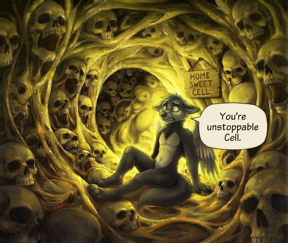 VergilLunar's tweet photo. Must be something to feel such power inside Cell #dbz #tail #vore #wolf #Imperfect #cell #absorb #Dragonball #dragon #ball #wolf https://t.co/27AocMdYiX
