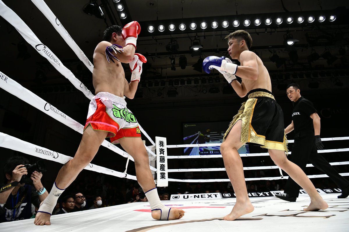 challenger_kick's tweet photo. 【第 7 試合】
フェザー級スーパーファイト　3分3R（EX1）

🔴 #中島凛太郎（京都野口ジム）⚡️WIN🏆
◤ VS ◢
🔵 #安河内秀哉 (RIKIX）
———
✅3R 2-1 判定
———
📹U-NEXT 独占ライブ配信中🔥
https://t.co/if0kPoUobG

🏟️ 後楽園ホール 2026.9.6
📰 大会詳細 https://t.co/vRLg2TRAyJ

📺CHALLENGER 公式YouTube
https://t.co/2Uq0oyFjk3…

#CHALLENGER #後楽園ホール