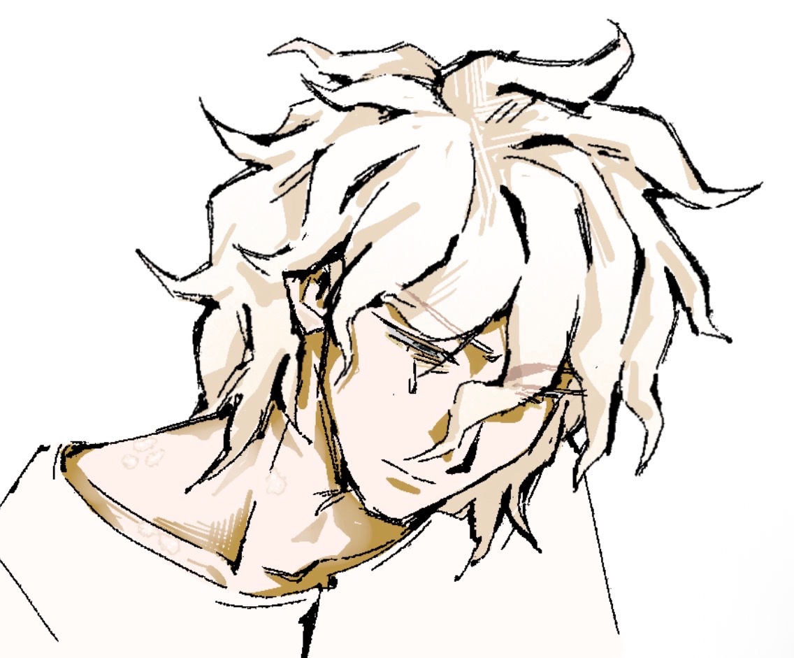 greeen2me's tweet photo. doing #bad rn. some pretty nagito https://t.co/0mhKPkpL80
