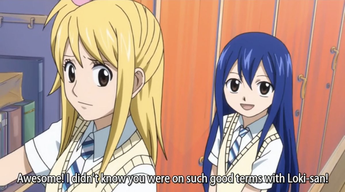 333SORCERER's tweet photo. it’s canon that loke is a campus crush who gets asked out on dates but he’s always openly seeking out and making moves on lucy instead #lolu https://t.co/PK8pTOuavv