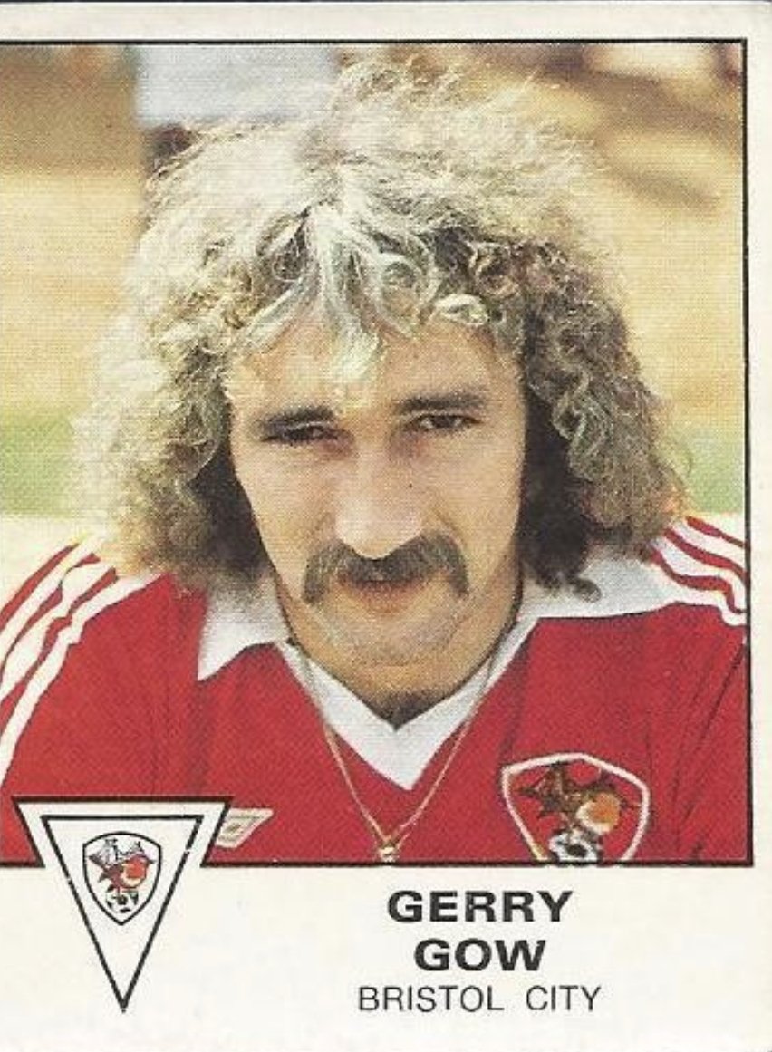 therimmer01's tweet photo. @ronmanagernottm Gerry Gow sporting a stunning example of the highlighted demi wave and bandido tache. Easily 10 years prior to Gullit and Rijkard made it famous. https://t.co/Rpi59WCliq
