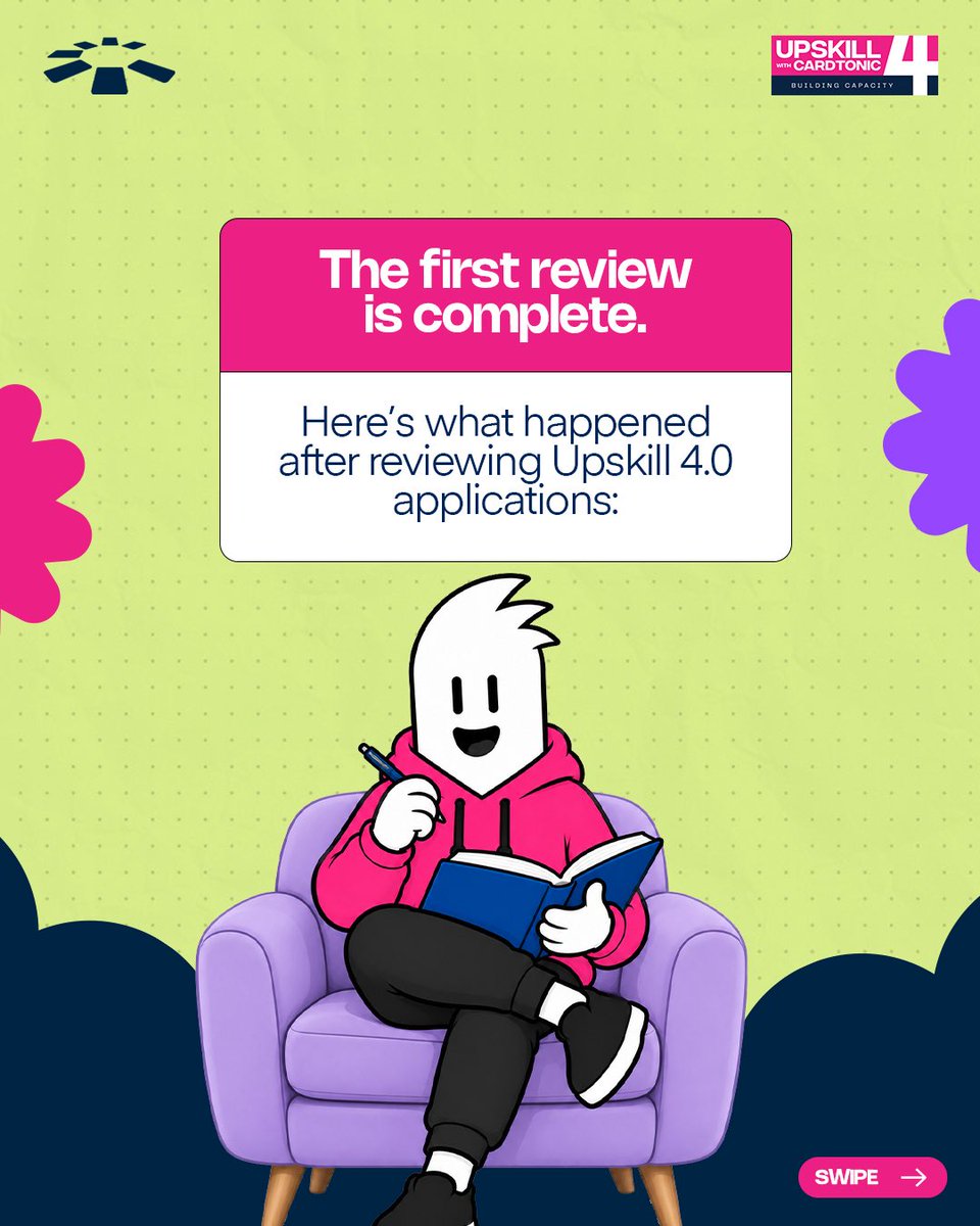 cardtonic's tweet photo. And just like that, we’ve reached the first checkpoint of Upskill 4.0. 

If you applied and have been refreshing your inbox, wondering what happens next, your answer is now sitting in your email.

And if you made it through, congratulations! We’ll see you in the next round.🩵

#upskillbycardtonic