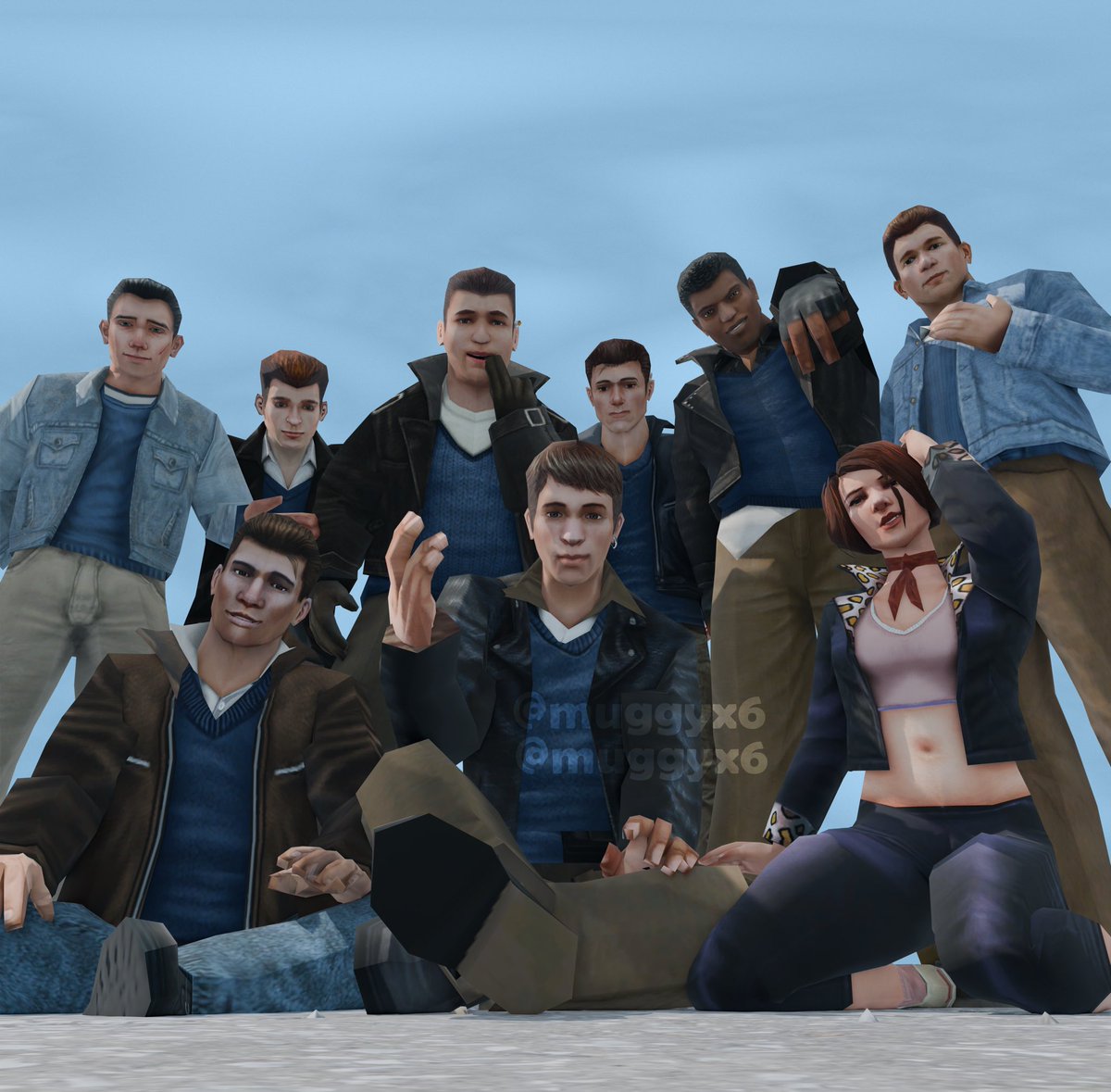 muggyx6's tweet photo. Greasers gang!
#bullytwt #blender3d https://t.co/rTvMgYfH3N