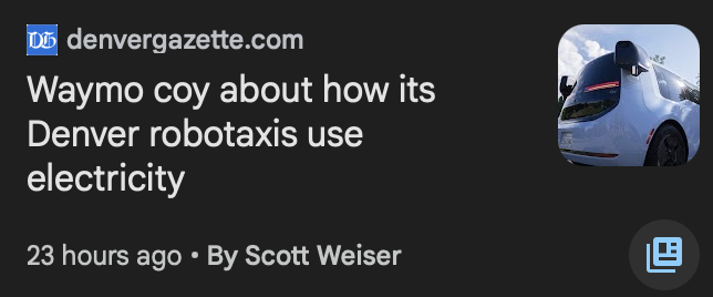 bscholl's tweet photo. Latest insanity: going after autonomous vehicles *because* they use electricity.

This is the decel crowd that supports electrification right up to the moment it becomes practical, then oppose it. https://t.co/uD7o5zteRK