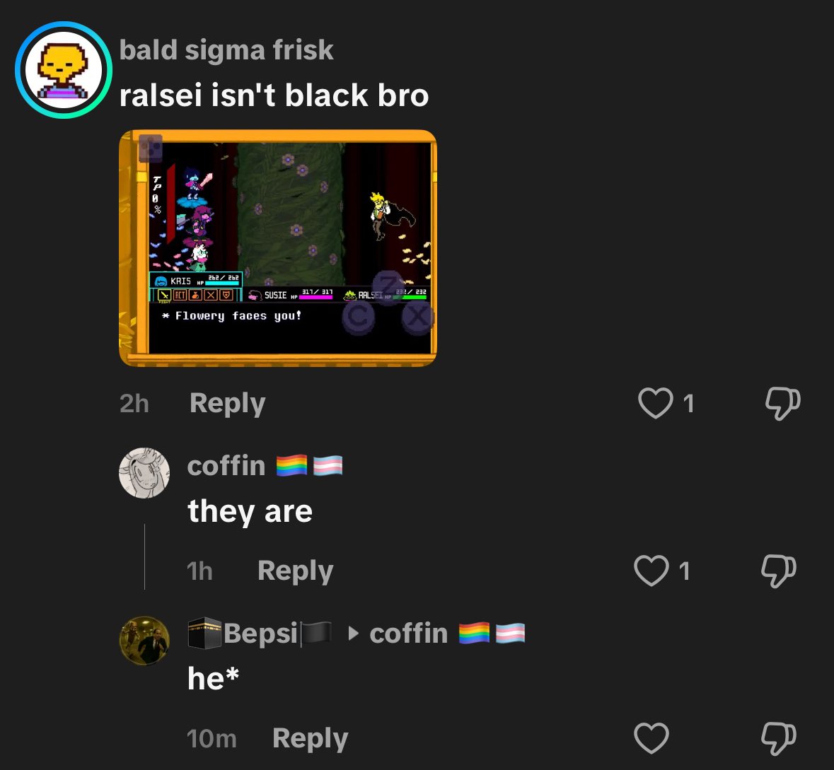 coff1n1997's tweet photo. god forbid someone refers to a character with correct pronouns https://t.co/vTb4cVGBAb