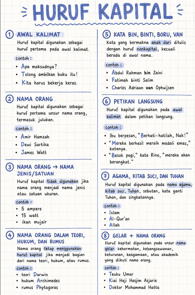 advocaite's tweet photo. 📚 materi huruf kapital part 1 
PBM SNBT 2027  

boleh dicatat atau disave yaa! #studytwt   

Informasi Belajar Lainnya: 
channel snbt: https://t.co/iIa34jADbY
channel soal: https://t.co/F94BhExNVG  
Komunitas SNBT: https://t.co/VkSFmTTPz4 https://t.co/5yWKHRAvnc