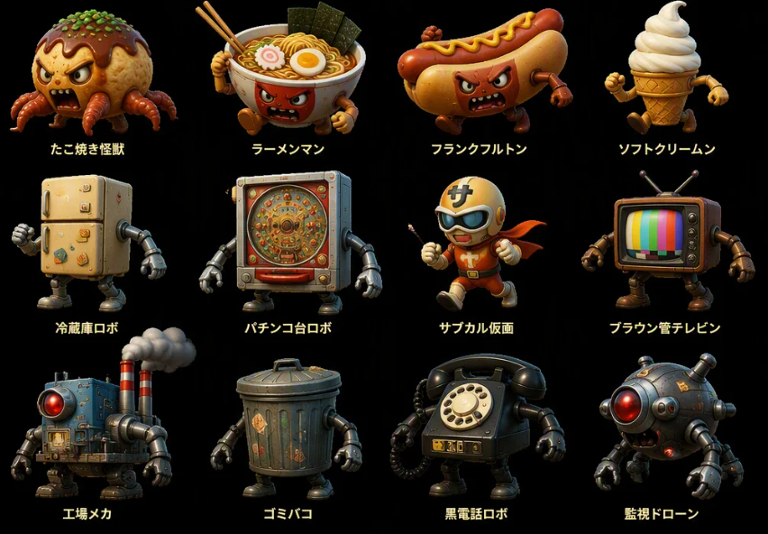 KazuoFurui's tweet photo. 昭和っぽい怪人を作ってみた。 https://t.co/r4oqeUm8Rs