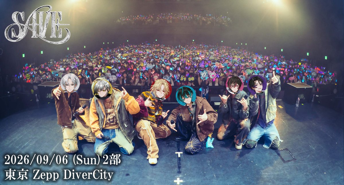 EL6_official's tweet photo. Element Sicks Live Tour 2026「SAVE」
@ Zepp DiverCity

自身初の東京公演は悪天候を吹き飛ばすほどの歓声に包まれ、EL6とコレットの絆をさらに深めることができました。

Thank you all collets!!

#EL6 #EL6SAVE https://t.co/a56pgX5xMH