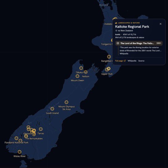 Kulturlesite_'s tweet photo. 🚨 INCROYABLE 

Un utilisateur a créé une CARTE INTERACTIVE qui révèle les FILMS &amp; SÉRIES tournés près de CHEZ VOUS !! 

Le site recense actuellement 15 716 tournages dans 166 pays 😳 https://t.co/kJBkbwa7Dk