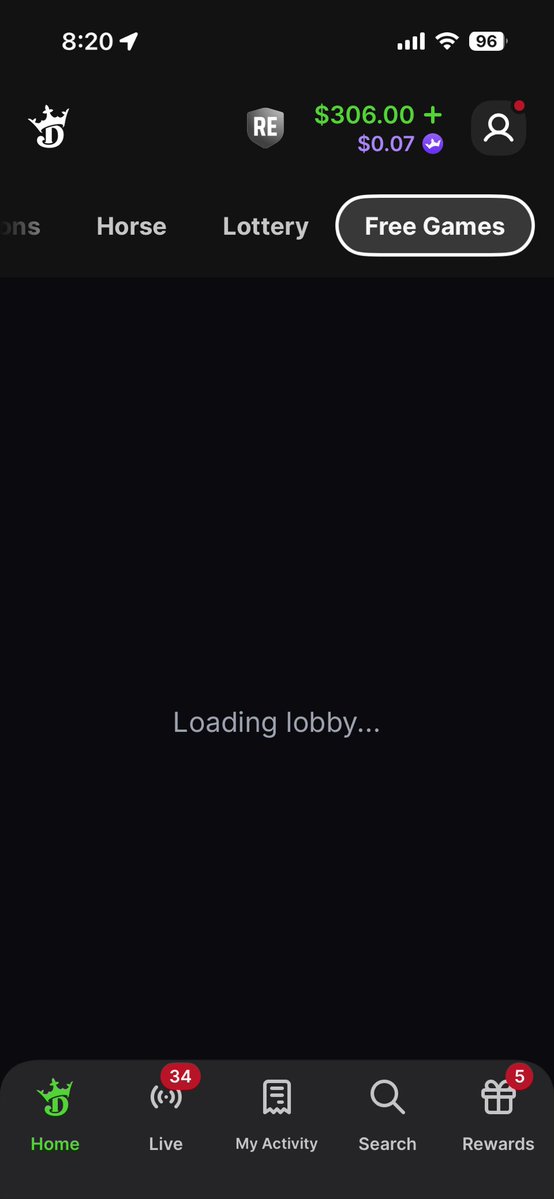 pdunn611's tweet photo. @DK_Assist the Free Games won't load. Keep getting this message. https://t.co/FfRepOwb0B