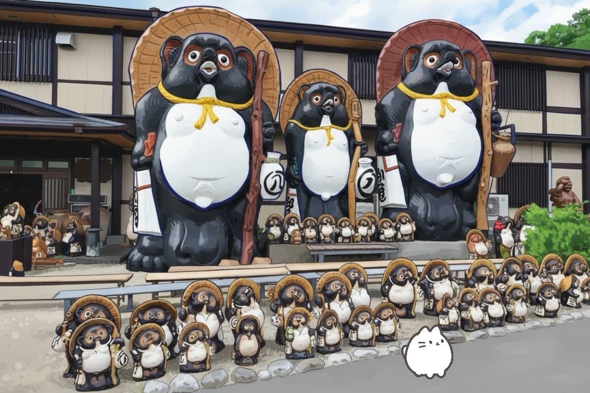 alfred_arthur's tweet photo. 信楽陶苑 たぬき村に行ってきたよ！
#ねこ旅
https://t.co/sAhIfPgWzV https://t.co/UJ0pwA7Imv