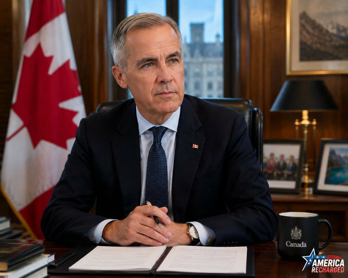 0ivankaTrump1's tweet photo. What do you think about Mark Carney the Prime minister of Canada 🇨🇦🇨🇦

A) Strong Leader 💪 

B) An Idiot 🤬 https://t.co/z3IwgyGWDW