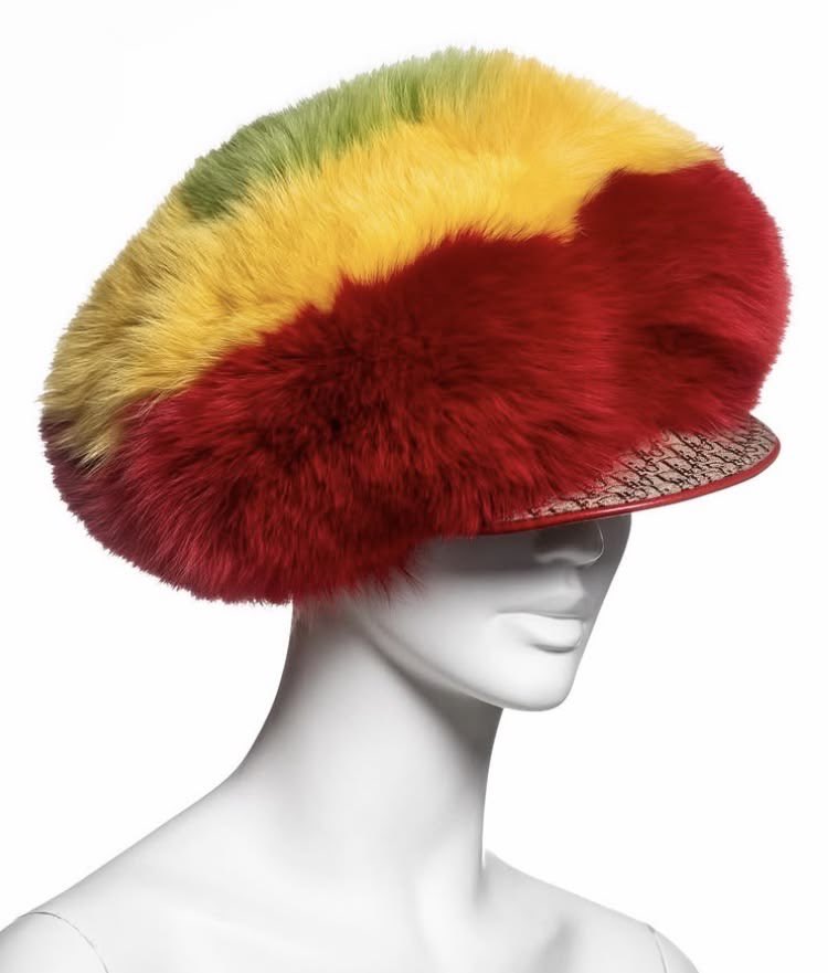 CUSTOMMARGIELA's tweet photo. rare AW04 dior by galliano rasta fur beanie https://t.co/2KvZs2IXdL