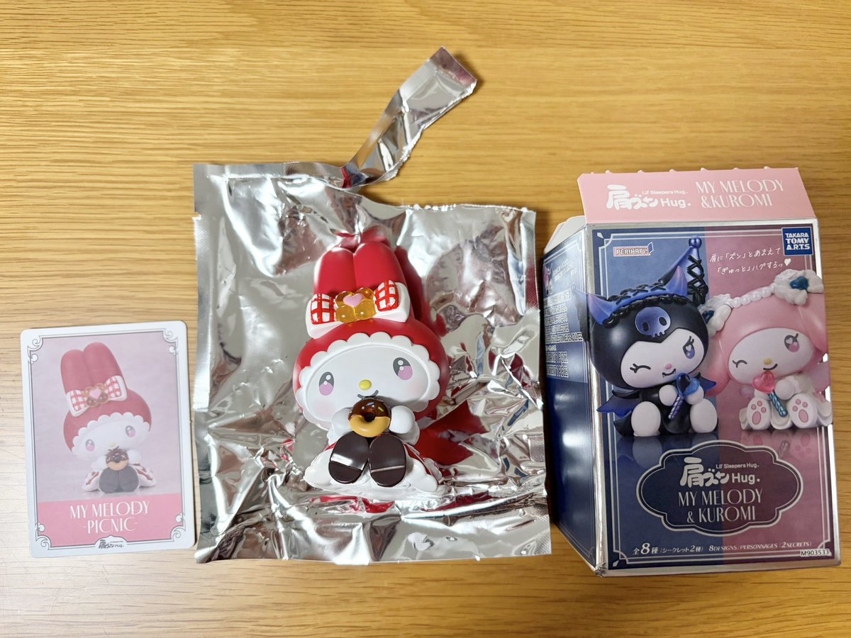 krkl_ppp's tweet photo. 【交換】肩ズンHug MY MELODY&amp;KUROMI フィギュア

譲：マイメロディ ピクニック
求：クロミ デビル＞ゲーム

交換方法：郵送または都内手渡し

状態確認の為開封済みです。
ご了承いただける方のみご連絡ください。 https://t.co/vKkPMPU8LV