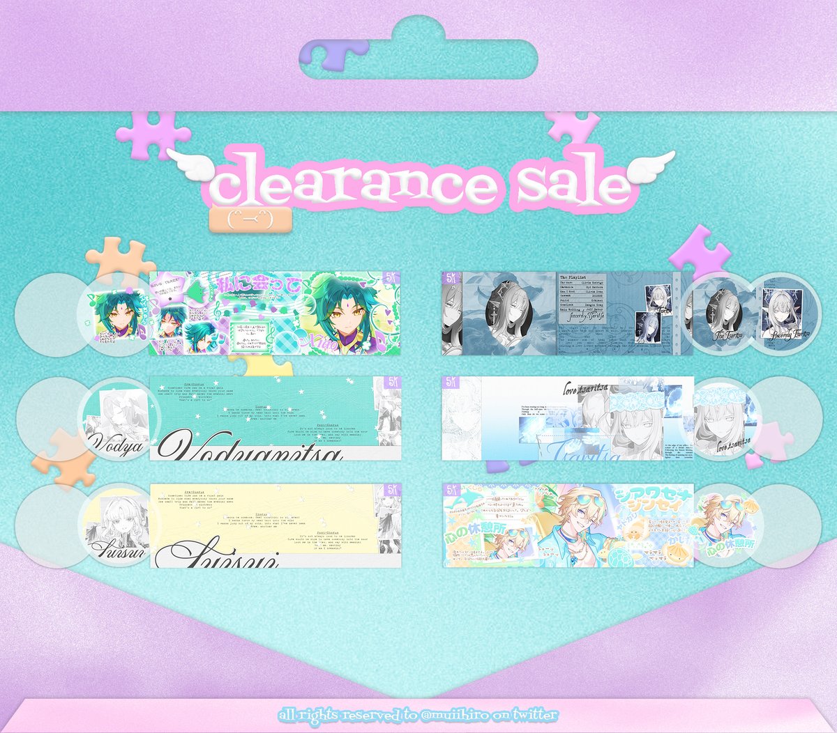 muiihiro's tweet photo. reposts are very mush cherished. cimer <3

halooo haloo semuanya! sherry membawa clearance sale dengan range prici 5k-12k nihh. boleh langsung take via dm/tele sherry sekarang juga! yuk jajann 🦭#bealanja https://t.co/rIfAkXo2NW