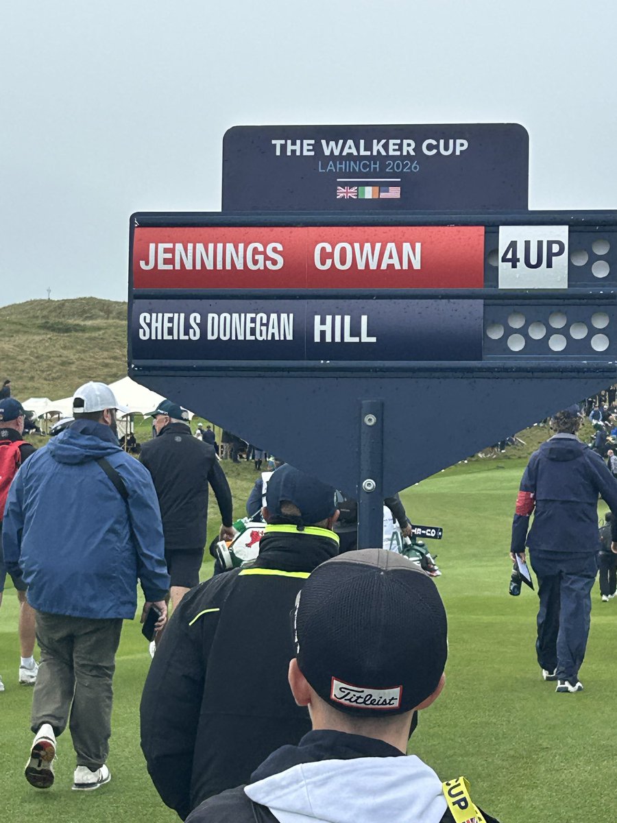 AlabamaMGolf's tweet photo. Starting the final round off strong! 

William Jennings and Ryder Cowan helped Team USA sweep the morning foursomes session on the final day of The Walker Cup! 

📸 USGA and The R&amp;A

#RollTide https://t.co/iWM7ntqk7a