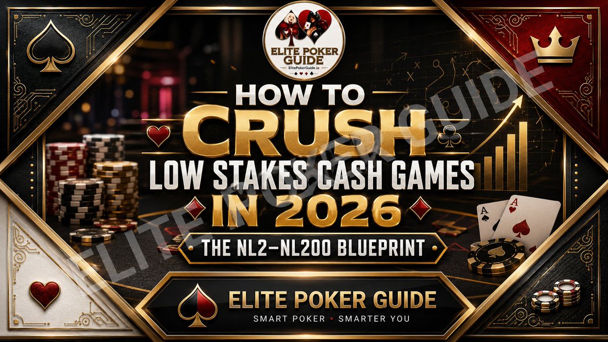 ElitePokerGuide's tweet photo. The Real Reason Players Stay Stuck at NL10, NL25 and NL50

Poker players have never had more information.

Solvers.

Training sites.

Streams.

Databases.

Discord groups.

YouTube.

Coaching.

Yet players still spend years stuck at the same limits.

I think one reason is surprisingly simple:

They are learning poker in the wrong order.

A player learns basic preflop ranges.

Then immediately studies mixed solver frequencies.

Then watches an exploitative live session.

Then reads a population report.

Then tries to combine all four systems during one NL25 session.

The result is not sophistication.

It is hesitation.

Here is the progression I would use instead.

### Stage 1: Simplify

At the lowest stakes, execution creates enormous value.

The goal is not to find the theoretically most elegant response to every possible action.

The goal is to reduce the number of situations where you do not know your default.

This is why Uri Peleg's Crushing Low Stakes is an interesting Stage 1 course.

It is built around real sessions, starting at 2NL and moving through higher limits.

The most useful lesson is not a particular hand.

It is watching a simple system go through variance without being abandoned.

That is harder than it sounds.

Poker players routinely change good strategies because the last 500 hands hurt.

### Stage 2: Close the Gaps

A simplified system eventually hits its limit.

You get check-raised.

The turn changes everything.

You reach a river with a marginal value hand.

You play a 3-bet pot from the side you rarely study.

Now the objective changes.

You need complete answers.

BlackRain79's Elite Poker University is a useful example because it covers the entire hand: preflop, flop, turn, river, 3-bet pots, value betting, bluffing, bankroll management, tilt and game selection.

You are not trying to become maximally sophisticated.

You are trying to stop improvising in ordinary situations.

### Stage 3: Understand the Theory

Only now does deeper solver work become extremely powerful.

Because now you have experience worth explaining.

Why does a range prefer a smaller sizing?

Why does a hand mix?

Why randomize?

How many hands do you need before calling a statistic meaningful?

Where should aggression appear if your red line is collapsing?

These are the kinds of questions covered inside GTO Wizard Bootcamp.

This is where GTO work stops being a lookup table.

The goal is not to memorize more outputs.

The goal is to build a model that lets you reason through unfamiliar spots.

### Stage 4: Measure Reality

Theory provides a baseline.

But your opponents do not play the baseline.

So eventually you want to know where your actual pool deviates.

Not where someone on a forum says it deviates.

Not where a 2021 report says it deviates.

Where it deviates now.

Poker Detox Night Vision Expansion represents that stage: database analysis, PioSolver aggregation, tracker configuration, hotspot work and population studies.

There is an important prerequisite here.

If you cannot explain the baseline, deviations from the baseline are difficult to interpret.

That is why population analysis belongs last in this particular sequence.

### The 90-Day Version

If I had 90 days to rebuild a low-stakes cash-game system:

Days 1–20

Simplify.

Choose defaults.

Play volume.

Stop changing strategy because of short-term results.

Days 21–45

Close every street.

Identify where your plan ends.

Fix those branches systematically.

Days 46–70

Study theory.

Sizing.

Randomization.

Statistics.

Red-line aggression.

Solver logic.

Days 71–90

Build population reads.

Measure instead of assuming.

Develop exploits from data.

### The Bigger Lesson

The difference between an NL10 player and an NL200 player is not simply that one knows more poker facts.

Higher-level players organize decisions differently.

They have stronger defaults.

Fewer blank spots.

Better theoretical explanations.

Better evidence for their exploits.

Information matters.

Sequence determines whether that information becomes usable.

The complete NL2–NL200 blueprint, including the four-course comparison and 90-day plan:

https://t.co/KUxfQIcuGY

All four featured programs are available through Elite Poker Guide with a one-time FOREVER LICENSE.

https://t.co/oCRh8uPpkY

Cash-game catalog:

https://t.co/eqonKQ0xbV

Telegram:

https://t.co/bRNiCpCMKd