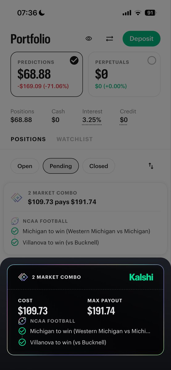 upthetidefn's tweet photo. @KalshiSports Give me my money @Kalshi @KalshiSupport @KalshiFB crazy how polymarket was fine during all this but I still haven’t been paid!  Breach of contract!!! https://t.co/Wbu5SkqaXv