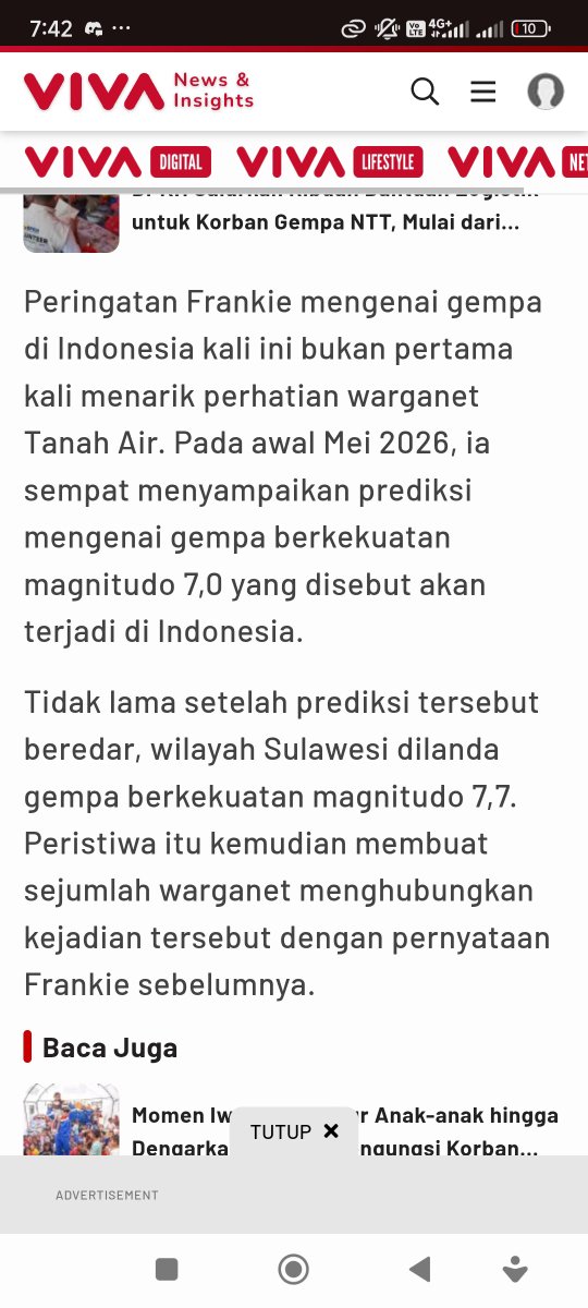 Johnjohnqme's tweet photo. @RahmadPras91732 @recehtapisayng Jangan dianggap remeh mas, ni orang pernah di tertawakan karena video peringatan dia soal gempa yg bakal terjadi di selandia baru di tahun 2016. Eh ternyata beneran kejadian. https://t.co/inW6SroA8E