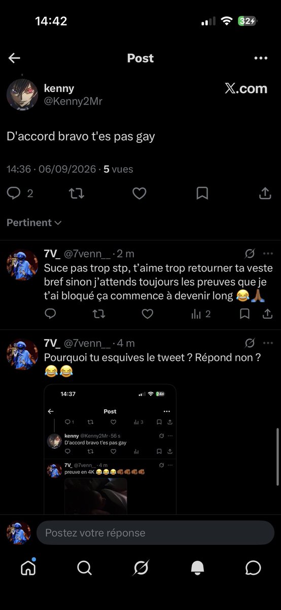 7venn__'s tweet photo. @Kenny2Mr @Loguito6 Bro est bipolaire 😂😂🫵🏾 https://t.co/7Kk55w96Nf