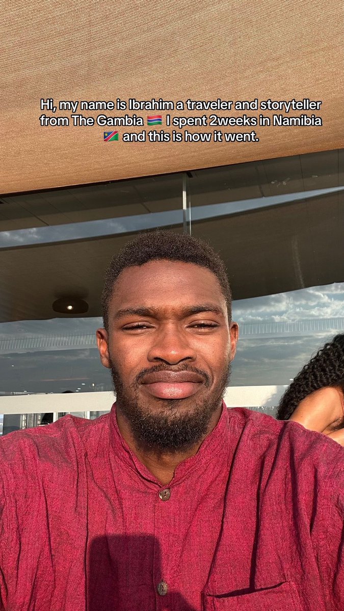 ganodidit's tweet photo. Hi, my name is Ibrahim, a traveler and storyteller from The Gambia 🇬🇲 i spent 2weeks in Namibia and this is how it went 🇳🇦
1/5 https://t.co/rvI6wefkj0