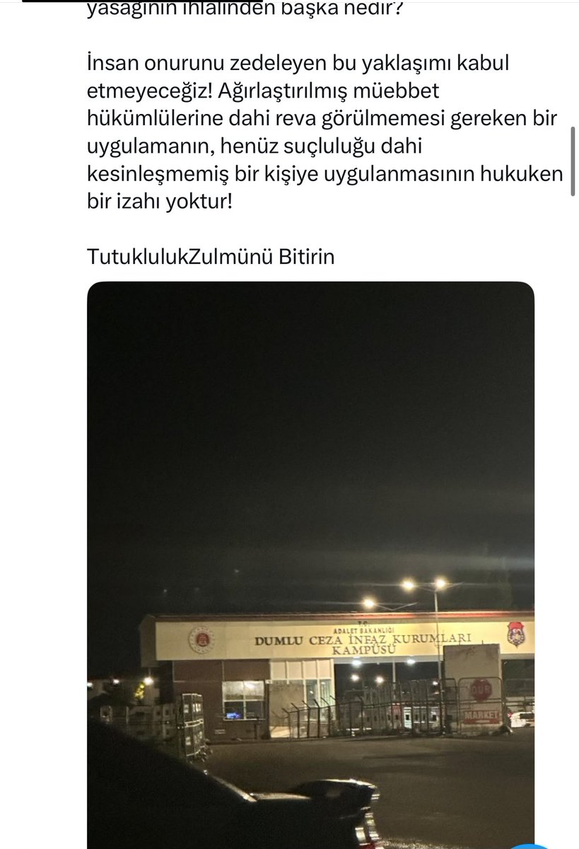 avfatihisci1's tweet photo. Müdafi olarak takip ettiğim süreç kapsamında cezaevi ziyaretim sonrası paylaşım yaptığım için hesabım kapatıldı. 

Türkiye'de hesap kapatmak hiç bu kadar kolay olmamıştır herhalde. 

Ya hukuksuzluk yapmayın ya da bu hukuksuzluğun gündem olmasından rahatsız olmayın. 

@barolar https://t.co/5x6w9NPeax