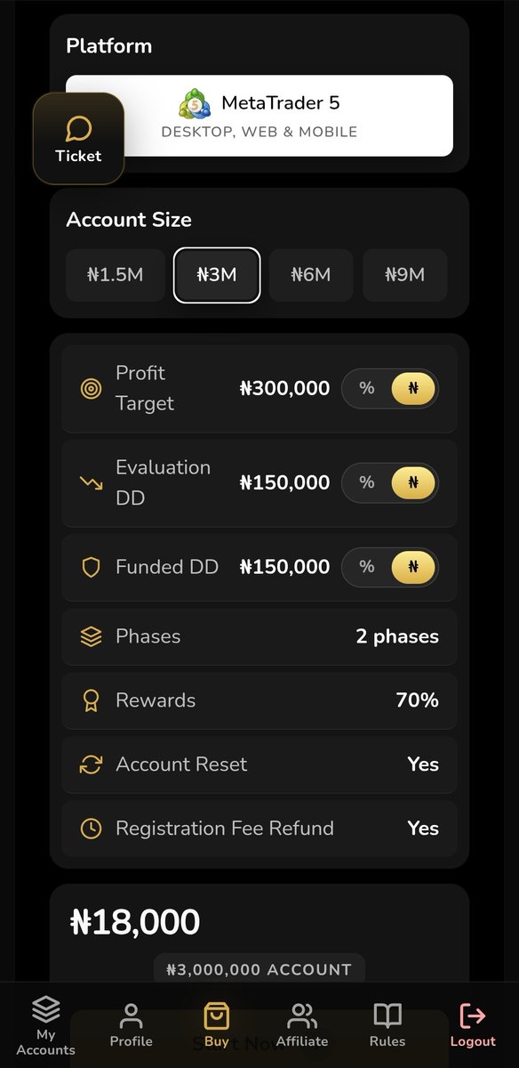 real_Ritha's tweet photo. Concerning capital scale-up plan using as little as 8k using Nairatrader;

No, it can't be a suitable recommendation anymore because of the new pricing.

The mandatory 10% on funded before payout can be requested was even an issue, then this new pricing.

I have a running trade✌️ https://t.co/qiwjEuudA1