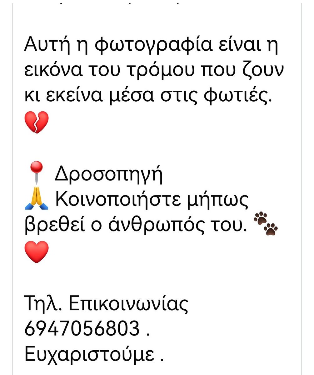 Christinalirou2's tweet photo. ‼️🆘‼️🆘‼️🆘‼️🆘‼️
🔥🔥🔥🔥🔥🔥🔥🔥🔥
ΑΝΑΖΗΤΕΊΤΑΙ Ο ΚΗΔΕΜΟΝΑΣ ΤΟΥ https://t.co/wqKqTySCGA