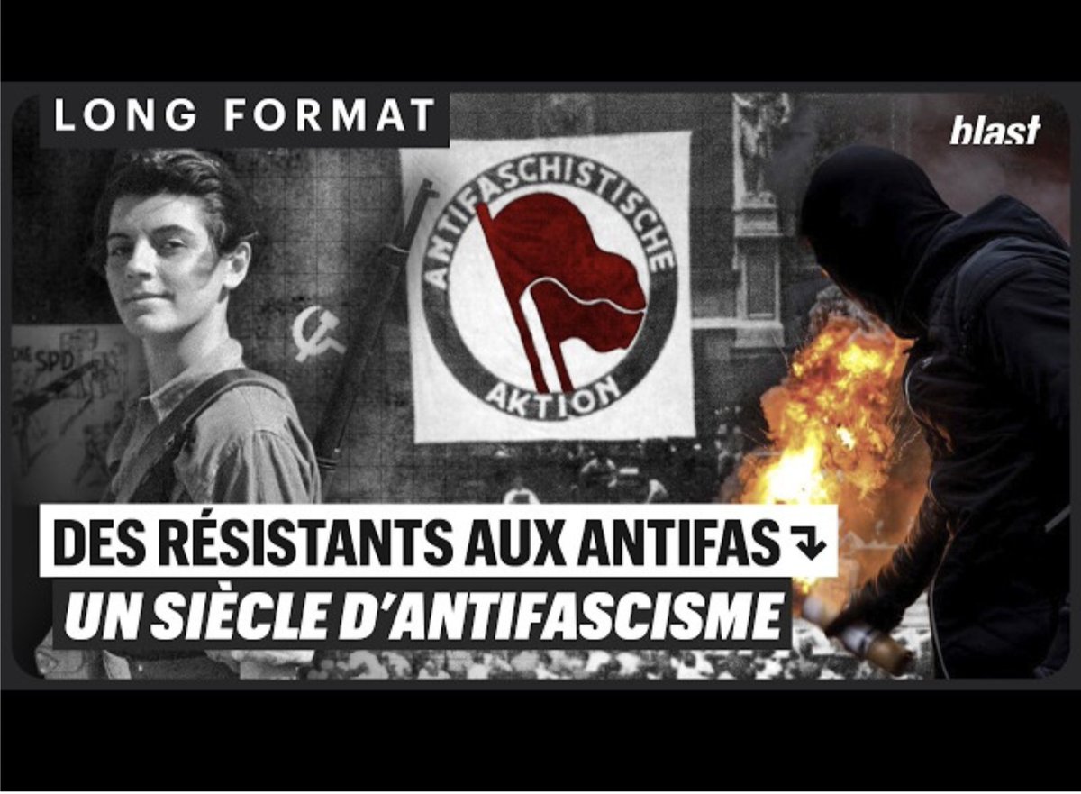 LibertaliaLivre's tweet photo. Blast vient de publier un très intéressant documentaire long format sur un siècle d'antifascisme. 

Si vous n'avez pas beaucoup de temps, commencez à la 61e minute, la séquence contemporaine (2008-2026) est particulièrement pertinente et maîtrisée.

Disponible sur YouTube. https://t.co/rTLg97aa8e