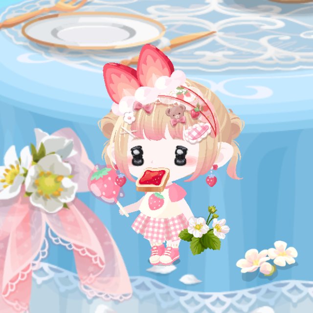 roagamehallo's tweet photo. いちごホイップ持ってたから、復刻記念で着替えてみた🍓✨️
#ポケコロコーデ https://t.co/LH8xvpgkFH