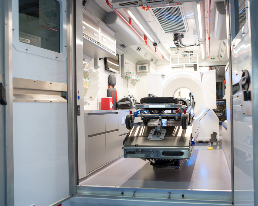 The inside of a mobile stroke unit