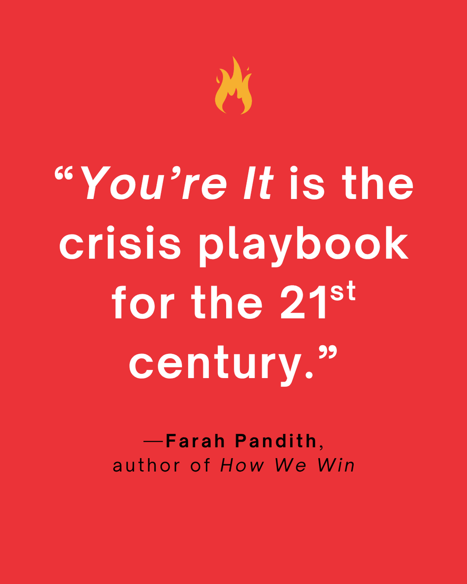 BasicVenture's tweet photo. Today, every leader must be ready to lead through a crisis.

In YOU’RE IT, four experts provide the essential—and now newly updated—guide to becoming a more effective crisis leader. 

Available in paperback 9/8/26.

Learn more: https://t.co/V3goT1ASg6 https://t.co/Fw08grewWE