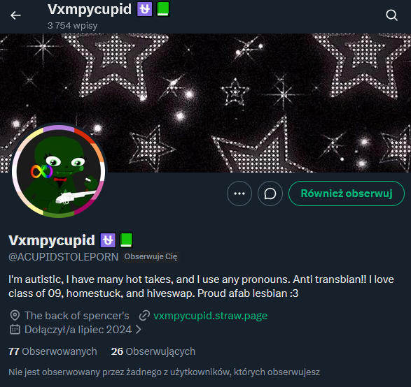 latulasprite's tweet photo. fuck off, t3rfz 4r3 not w3lcom3 h3r3.
l1k3 do th3y KNOW th4t 1m th3 s4m3 p3rson who h34dc4nons l4tul4 4s tm4sc👀 https://t.co/wHQdXvpFxY