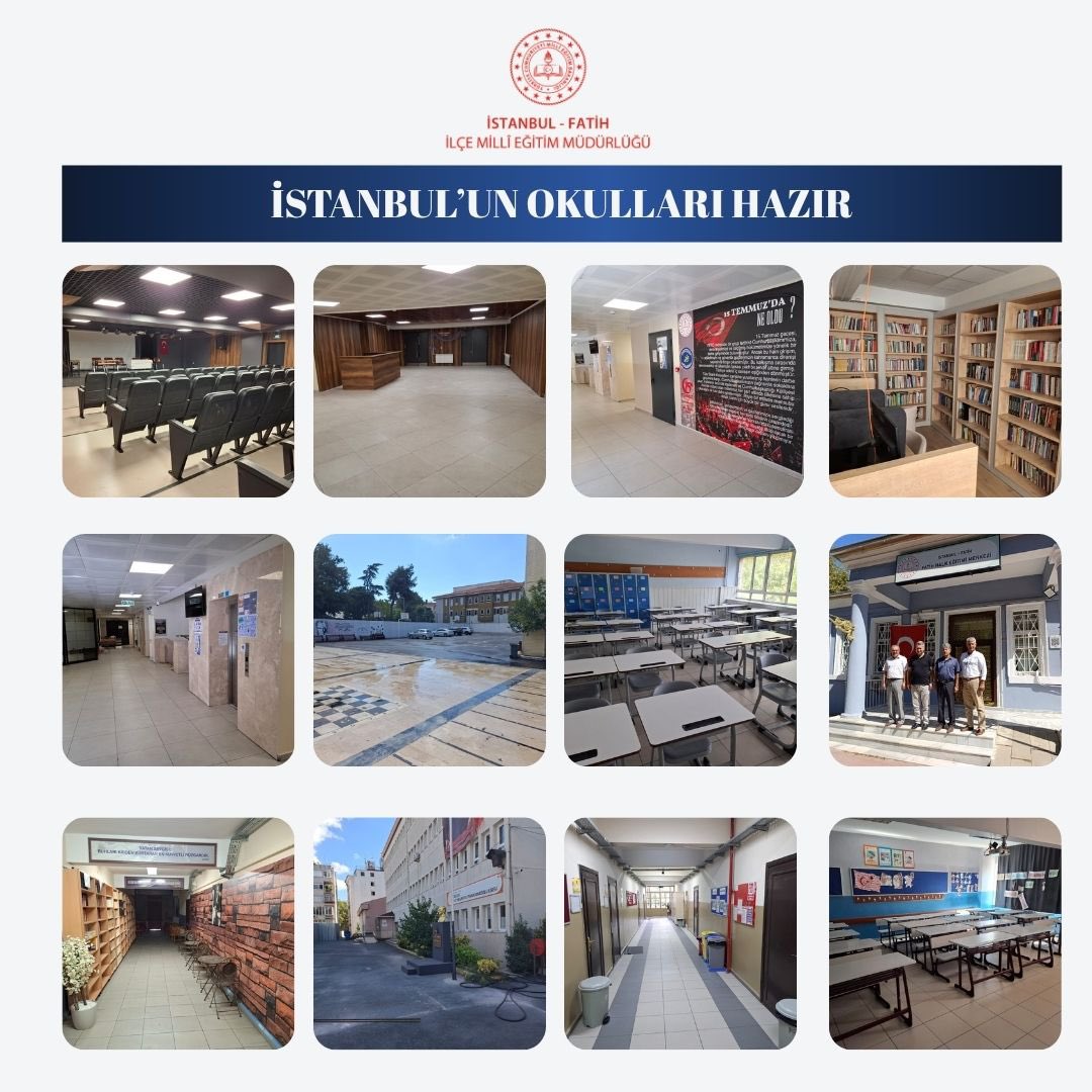 FatihilceMEM's tweet photo. 🔹Öğretmenlerimiz, yöneticilerimiz ve tüm eğitim camiamızla birlikte 2026-2027 Eğitim Öğretim Yılına güçlü ve heyecanlı bir başlangıç yapmaya hazırız.

İstanbul’un Okulları Hazır!

@tcmeb @Yusuf__Tekin @istanbulilmem @MucahitYentur @cepni44 https://t.co/otxnlCZ08N
