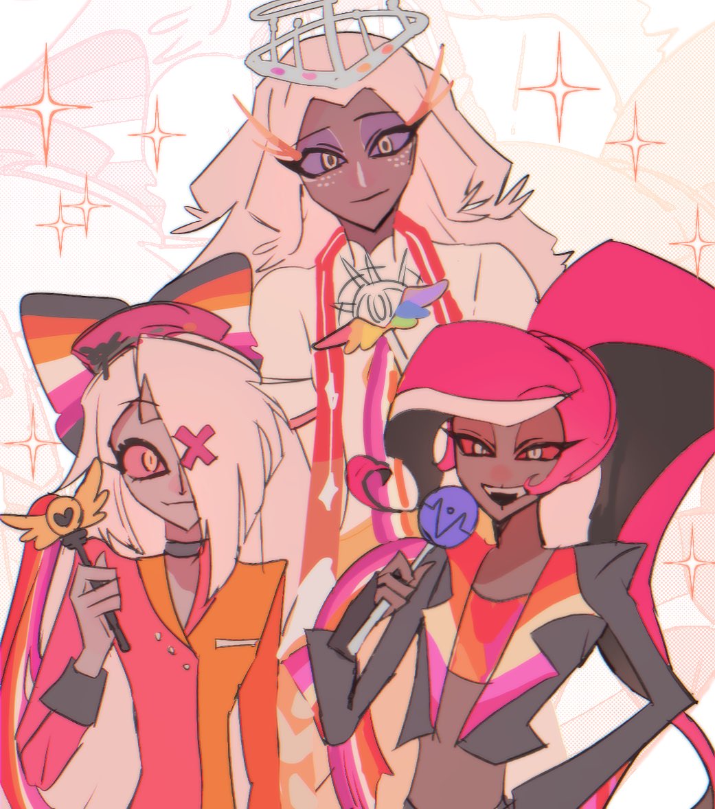 mni9i0's tweet photo. かわいい×3🧡🤍🩷 #Hazbinhotel https://t.co/wsVv4ZSwSi