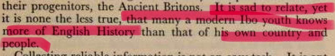 lastresearchx's tweet photo. @winexviv “Our fathers, I don’t know at all”. Igbo culture has been in decline since the British Invasion’s, Biafra was an attempt to save it.

You can’t expect a culture(Igbo) to flourish in a state(Nigeria, extension of British domination) that was created(by the British ) to destroy it. https://t.co/JCb8hK9UsV